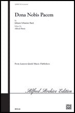 Dona Nobis Pacem SATB choral sheet music cover Thumbnail